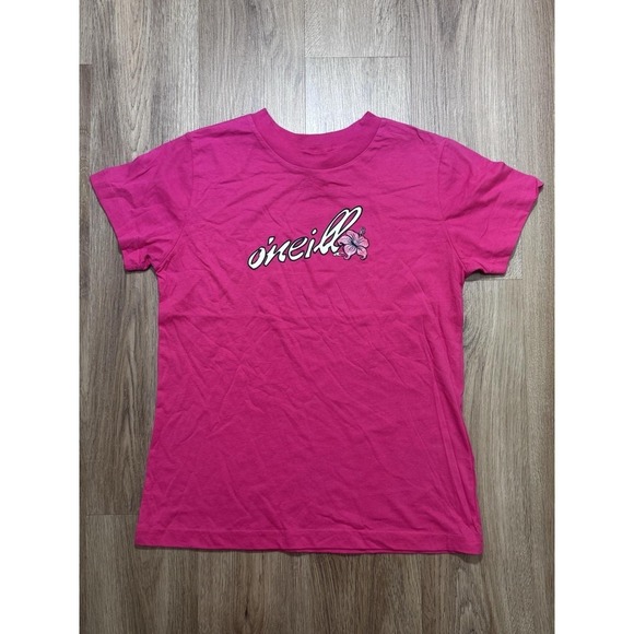 O'Neill Tops - Y2K‎ O'Neill Pink Flower Women T Shirt Size M